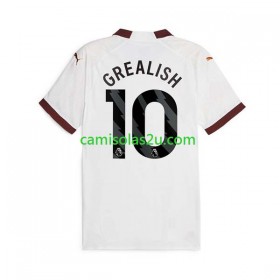 Camisolas de futebol Manchester City Jack Grealish 10 Equipamento Alternativa 2023/24 Manga Curta